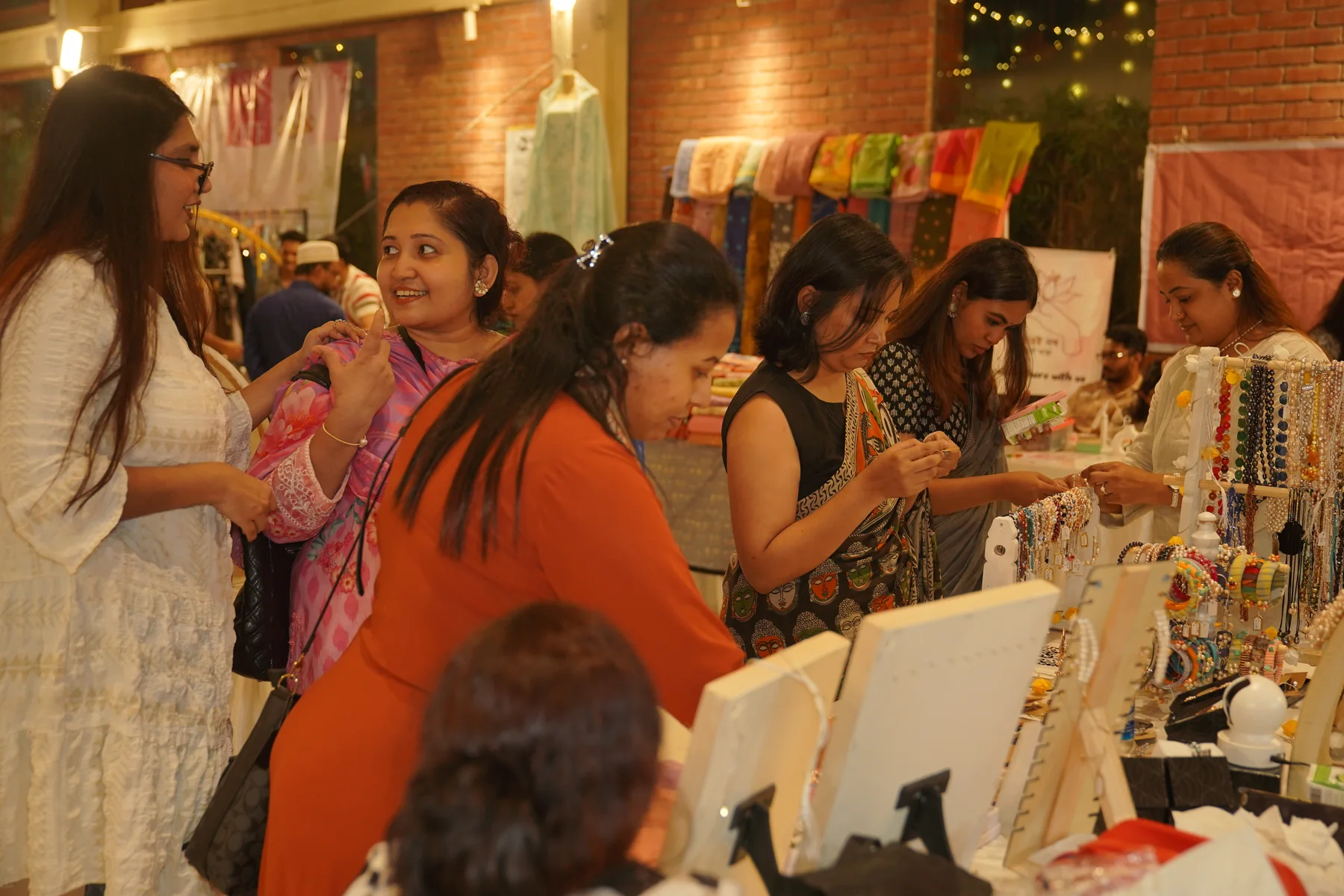 Visitors shopping at August Carnival