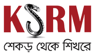 KSRM logo with Bengali tagline