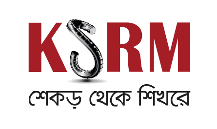 KSRM logo with Bengali tagline